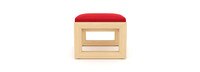 Benson™ Club Ottomans - Sunset Red
