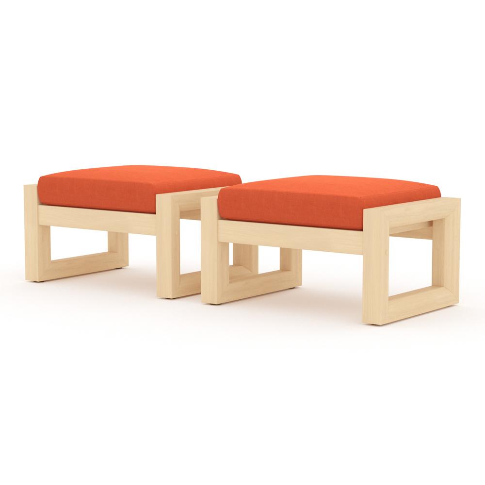 Benson™ Club Ottomans - Tikka Orange