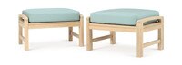 Kooper™ Club Ottomans - Bliss Blue