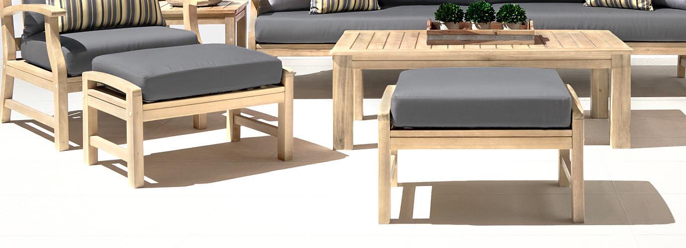 RST Brands Kooper Outdoor Club Ottoman - Thumbnail 3