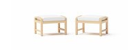 Kooper™ Club Ottomans - Bliss Linen