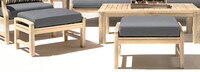 Kooper™ Club Ottomans - Bliss Linen