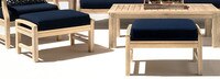 Kooper™ Club Ottomans - Bliss Linen
