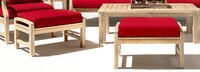 Kooper™ Club Ottomans - Bliss Linen