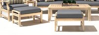 Kooper™ Club Ottomans - Spa Blue