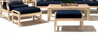 Kooper™ Club Ottomans - Spa Blue