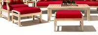 Kooper™ Club Ottomans - Spa Blue