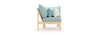 Benson™ Corner Chair - Spa Blue
