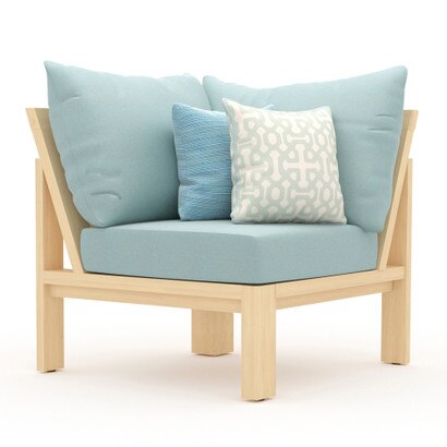 Benson™ Corner Chair - Spa Blue