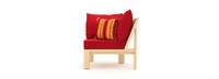 Benson™ Sunbrella® Outdoor Corner Chair - Sunset Red
