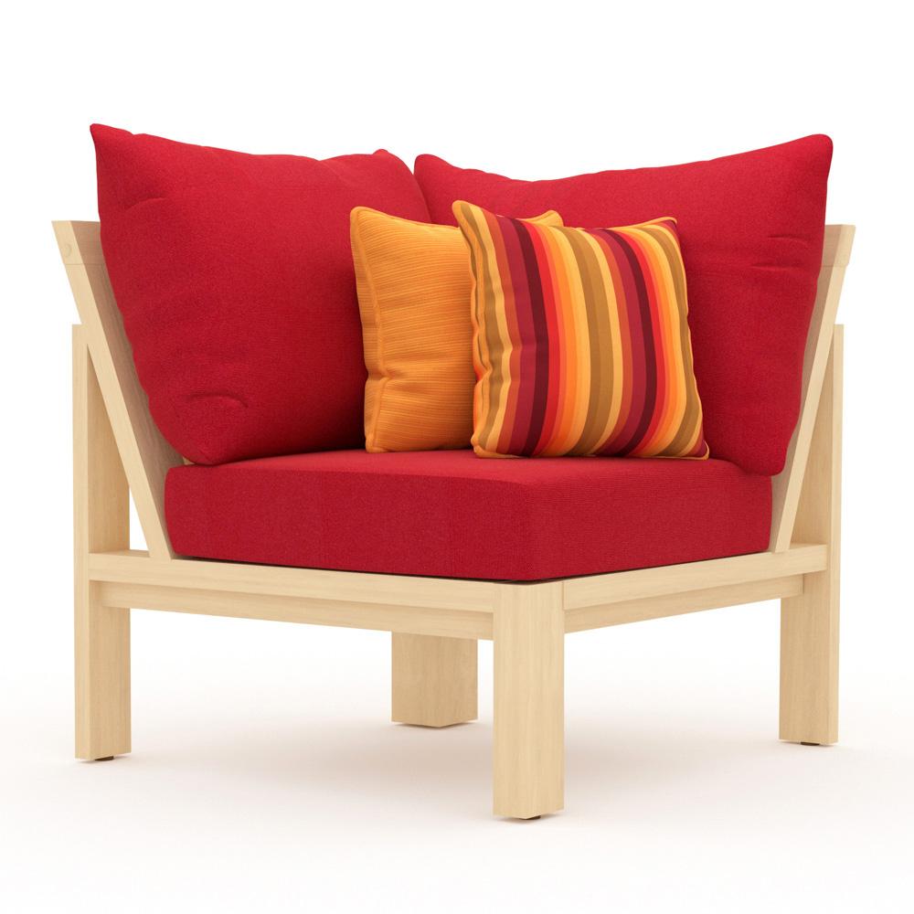 Benson™ Sunbrella® Outdoor Corner Chair - Sunset Red
