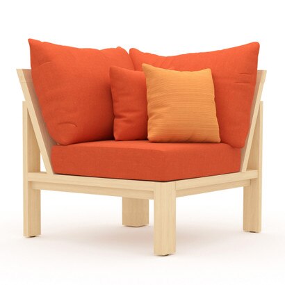 Benson™ Corner Chair - Tikka Orange