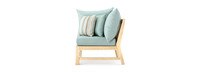Kooper™ Corner Chair - Bliss Blue