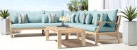 Kooper™ Corner Chair - Bliss Blue