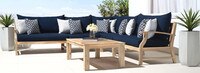 Kooper™ Sunbrella® Outdoor Corner Chair - Navy Blue