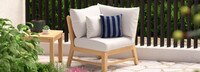 Kooper™ Sunbrella® Outdoor Corner Chair - Navy Blue