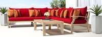 Kooper™ Sunbrella® Outdoor Corner Chair - Navy Blue