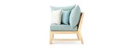 Kooper™ Corner Chair - Spa Blue