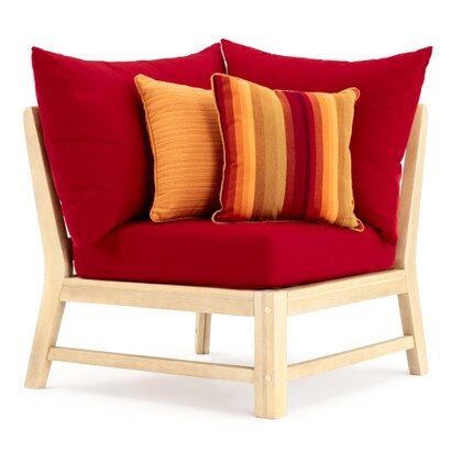 Kooper™ Corner Chair - Sunset Red