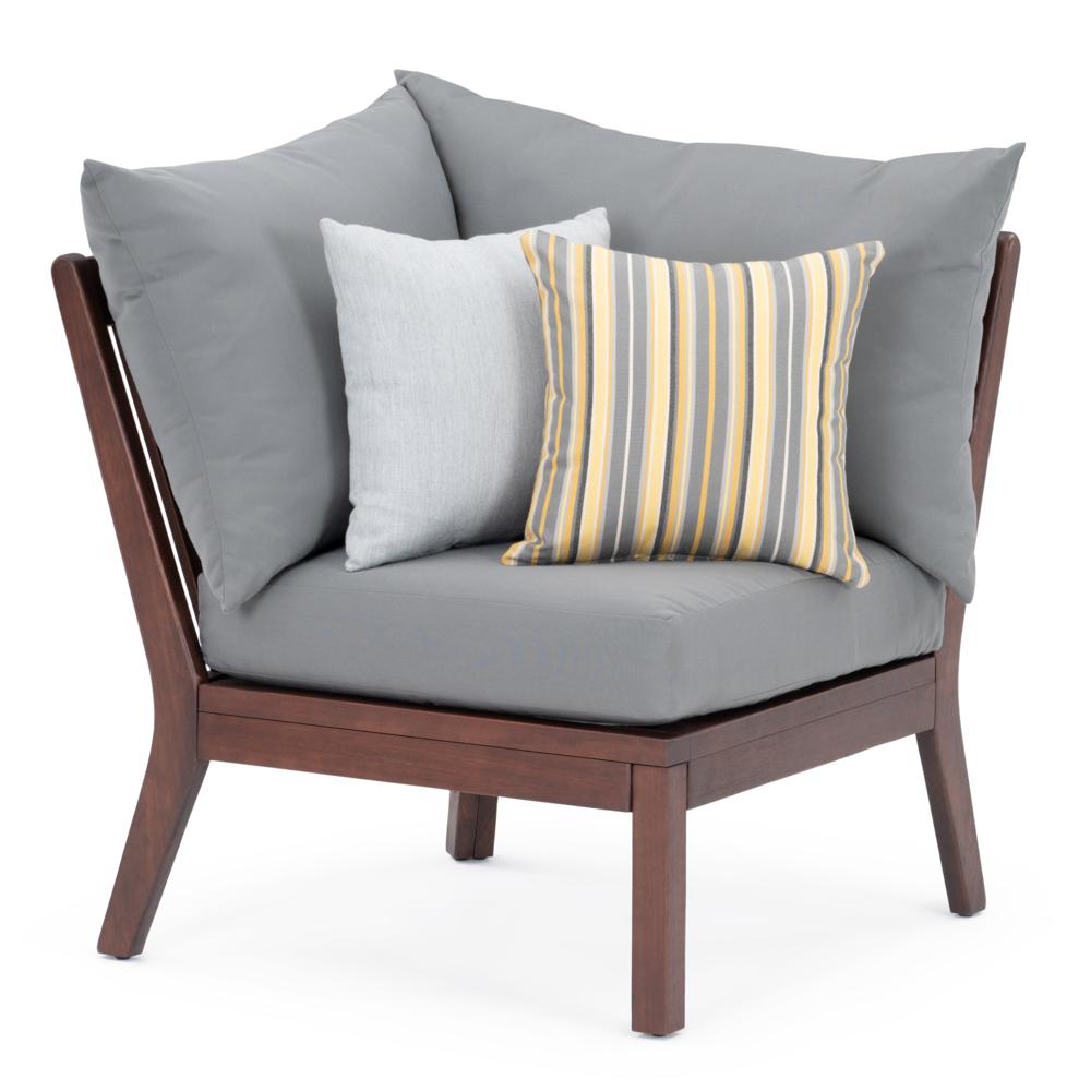 Vaughn™ Outdoor Corner Chair - Charcoal Gray