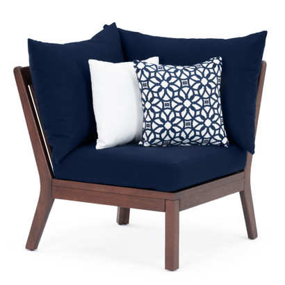 Vaughn™ Sunbrella® Outdoor Corner Chair - Navy Blue