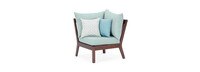 Vaughn™ Outdoor Corner Chair - Spa Blue