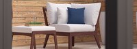 Vaughn™ Outdoor Corner Chair - Spa Blue