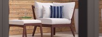 Vaughn™ Outdoor Corner Chair - Spa Blue