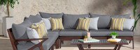Vaughn™ Outdoor Corner Chair - Spa Blue