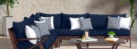 Vaughn™ Outdoor Corner Chair - Spa Blue