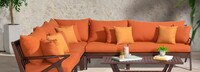 Vaughn™ Outdoor Corner Chair - Spa Blue