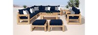 Benson™ 11 Piece Sunbrella® Outdoor Estate Collection - Navy Blue