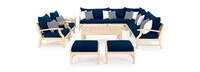Kooper™ 11 Piece Sunbrella® Outdoor Estate Collection - Navy Blue