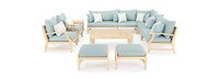 Kooper™ 11 Piece Sunbrella® Outdoor Estate Collection - Spa Blue