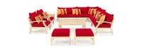 Kooper™ 11 Piece Sunbrella® Outdoor Estate Collection - Sunset Red