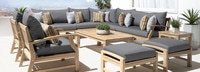 Kooper™ 11 Piece Sunbrella® Outdoor Estate Collection - Sunset Red