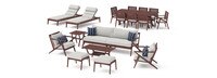 Vaughn 18 Piece Sunbrella® Outdoor Patio Estate Collection - Centered Ink