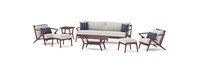 Vaughn 18 Piece Sunbrella® Outdoor Patio Estate Collection - Centered Ink