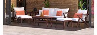Vaughn 18 Piece Sunbrella® Outdoor Patio Estate Collection - Cast Coral