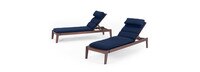 Vaughn 18 Piece Sunbrella® Outdoor Patio Estate Collection - Navy Blue