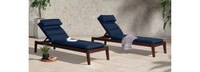 Vaughn 18 Piece Sunbrella® Outdoor Patio Estate Collection - Navy Blue