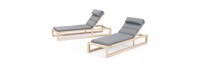 Benson 19 Piece Sunbrella® Outdoor Patio Estate Collection - Charcoal Gray