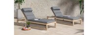 Benson 19 Piece Sunbrella® Outdoor Patio Estate Collection - Charcoal Gray