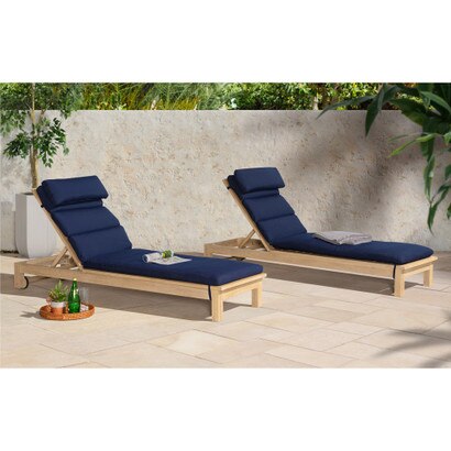Kooper 19 Piece Sunbrella® Outdoor Patio Estate Collection - Navy Blue FREE SHIPPING