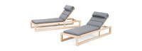 Benson™ Chaise Lounges - Charcoal Gray