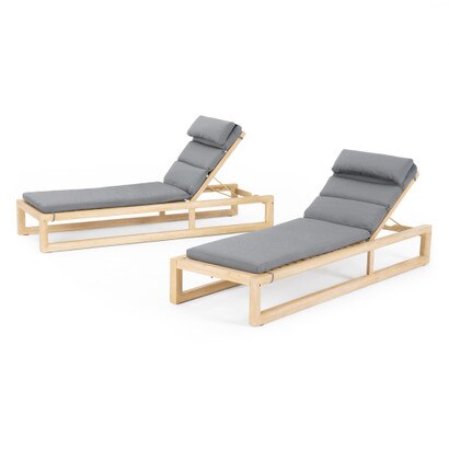 Benson™ Chaise Lounges - Charcoal Gray
