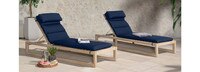 Benson™ Chaise Lounges - Navy Blue