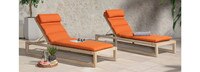 Benson™ Chaise Lounges - Navy Blue