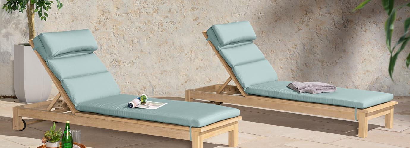 Kooper Chaise Lounges with Cushions - Thumbnail 2