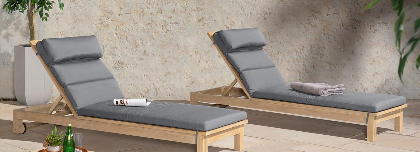 Kooper Chaise Lounges with Cushions - Thumbnail 3